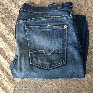 Women's Seven For All Mankind Bootcut Size 27 Blue Jeans